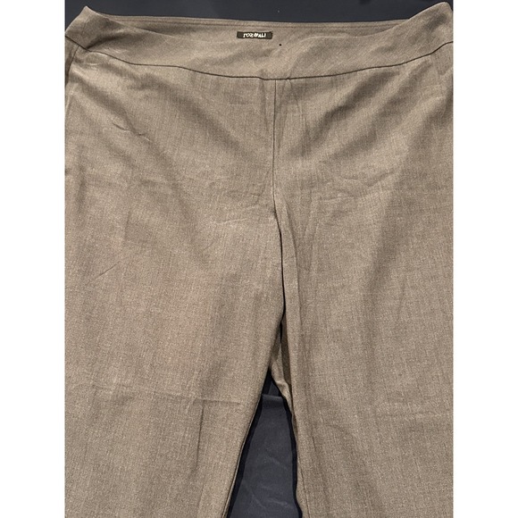 Roz & Ali Womens Plus Size 22 Grey Elastic Waist Straight Leg Dress Pants Office - Picture 12 of 15